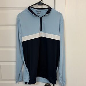Puma Blue and Navy Long quarter zip
